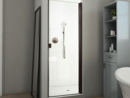 DreamLine Alliance Swing BG 28 - 29 inch W x 66 inch H Semi-Frameless Swing Shower Door For Cheap