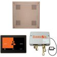 ThermaSol Wellness Hydrovive Shower Package with 10  ThermaTouch Square in Satin Nickel Finish For Discount