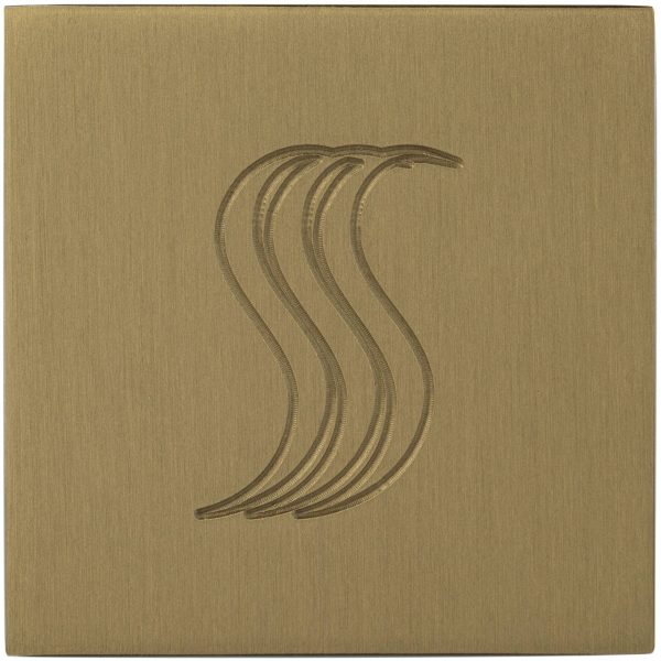 ThermaSol SteamVection Steam Head Square in Satin Brass Finish Online now