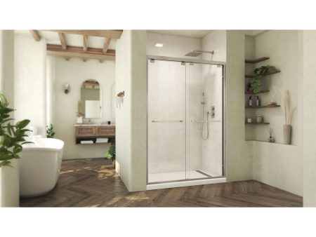 DreamLine Abbey 50 - 54 inch W x 76 inch H Semi-Frameless Bypass Shower Door Online now