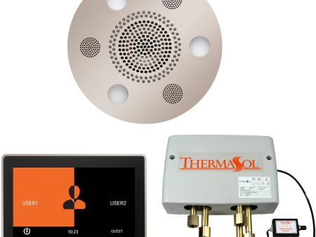 ThermaSol Wellness Shower Package with 10  ThermaTouch Round in Polished Nickel Finish Hot on Sale