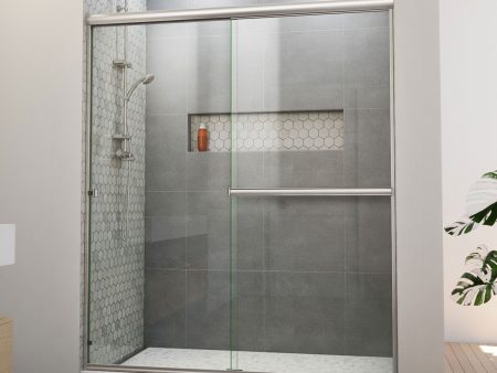 DreamLine Alliance Pro BGX 56 - 60 inch W x 70 3 8 inch H Semi-Frameless Bypass Shower Door Sale