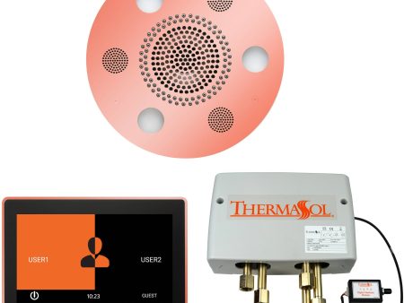 ThermaSol Wellness Shower Package with 10  ThermaTouch Round in Copper Finish Discount