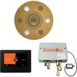 ThermaSol Wellness Shower Package with 7  ThermaTouch Round in Antique Brass Finish Online Sale