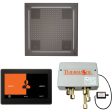 ThermaSol Wellness Hydrovive Shower Package with 10  ThermaTouch Square in Black Nickel Finish Discount