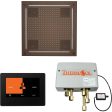 ThermaSol Wellness Hydrovive Shower Package with 7  ThermaTouch Square in Oil Rubbed Bronze Finish Fashion