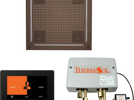 ThermaSol Wellness Hydrovive Shower Package with 7  ThermaTouch Square in Oil Rubbed Bronze Finish Fashion