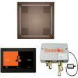 ThermaSol Wellness Hydrovive Shower Package with 10  ThermaTouch Square in Antique Copper Finish Online Sale