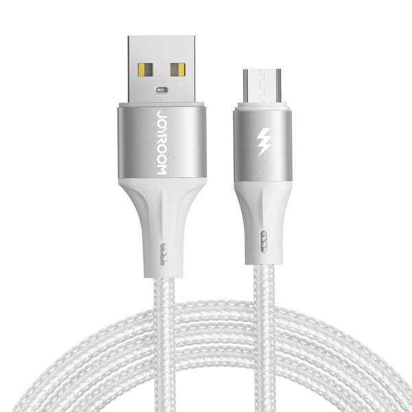 JOYROOM SA25-AM3 2m Light-Speed Series USB-A to Micro Data Cable Fast Charging 3A Nylon Braided Cord For Cheap