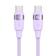 USAMS US-SJ632 U85 1.2m PD 100W Type-C to Type-C Fast Charging Cable Aluminum Alloy Data Cord for Huawei     Xiaomi Sale