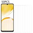 50Pcs Tempered Glass Film for Realme Narzo N53 4G , HD Transparent Scratch-resistant Screen Protector Sale