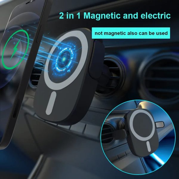 X13 15W Magnetic Wireless Charger for Car Air Vent Cell Phone Charger Mount with Suction Base, QC3.0 Cigarette Lighter Charger For Cheap