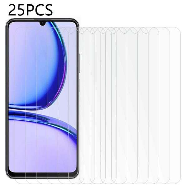 25PCS For Realme C53 4G High Sensitivity Tempered Glass Film HD Clear Dustproof Phone Screen Protector Cheap