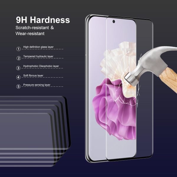 ENKAY HAT PRINCE Screen Protector for Huawei P60   P60 Pro   P60 Art 3D Curved Side Glue Tempered Glass Full Cover Film Online now