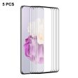 ENKAY HAT PRINCE 5PCS For Huawei P60   P60 Pro   P60 Art 9H Full Screen Protector 0.26mm 3D Curved Edge Tempered Glass Full Glue Film Online Hot Sale