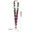 Flower Pattern Mobile Phone Nylon Anti-lost Lanyard Camera Cellphone Name Tag Neck Strap For Discount